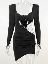 Robe courte ajourée à diamants Brooks